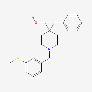 molecular formula C21H27NOS B4694384 {4-benzyl-1-[3-(methylthio)benzyl]-4-piperidinyl}methanol 