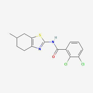 2,3-dichloro-N-(6-methyl-4,5,6,7-tetrahydro-1,3-benzothiazol-2-yl)benzamide