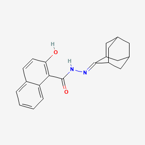 molecular formula C21H22N2O2 B4694463 2-hydroxy-N'-tricyclo[3.3.1.1~3,7~]dec-2-ylidene-1-naphthohydrazide 