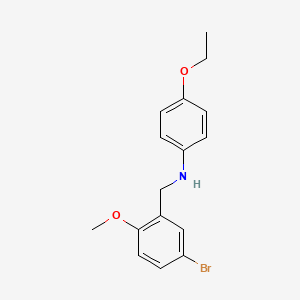 molecular formula C16H18BrNO2 B4694473 (5-bromo-2-methoxybenzyl)(4-ethoxyphenyl)amine 