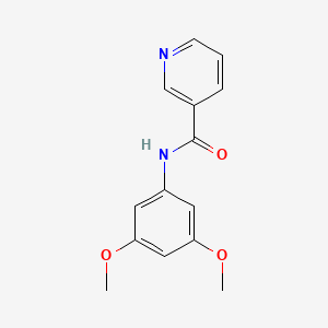 molecular formula C14H14N2O3 B4694488 N-(3,5-dimethoxyphenyl)nicotinamide 