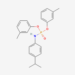molecular formula C23H26NO3P B4694540 bis(3-methylphenyl) (4-isopropylphenyl)amidophosphate 