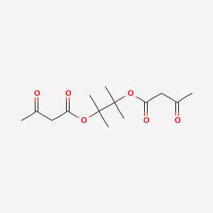 molecular formula C14H22O6 B4694571 2,3-dimethyl-2,3-butanediyl bis(3-oxobutanoate) 