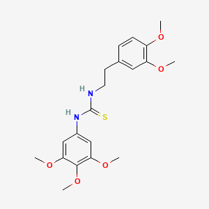 molecular formula C20H26N2O5S B4694612 N-[2-(3,4-dimethoxyphenyl)ethyl]-N'-(3,4,5-trimethoxyphenyl)thiourea 