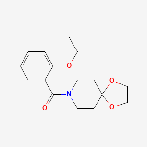 molecular formula C16H21NO4 B4694659 8-(2-ethoxybenzoyl)-1,4-dioxa-8-azaspiro[4.5]decane 