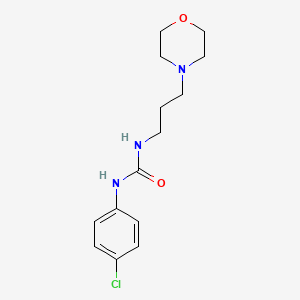 molecular formula C14H20ClN3O2 B4694670 N-(4-chlorophenyl)-N'-[3-(4-morpholinyl)propyl]urea CAS No. 73953-71-6