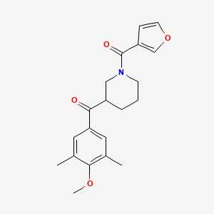 molecular formula C20H23NO4 B4694688 [1-(3-furoyl)-3-piperidinyl](4-methoxy-3,5-dimethylphenyl)methanone 