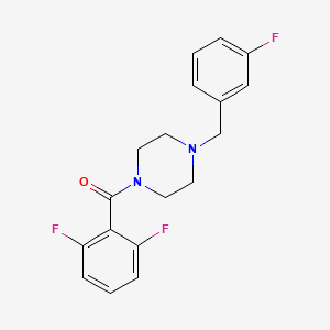molecular formula C18H17F3N2O B4694724 1-(2,6-difluorobenzoyl)-4-(3-fluorobenzyl)piperazine 