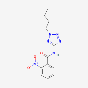 molecular formula C12H14N6O3 B4694726 N-(2-butyl-2H-tetrazol-5-yl)-2-nitrobenzamide 