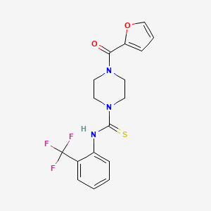 molecular formula C17H16F3N3O2S B4694742 4-(2-furoyl)-N-[2-(trifluoromethyl)phenyl]-1-piperazinecarbothioamide 