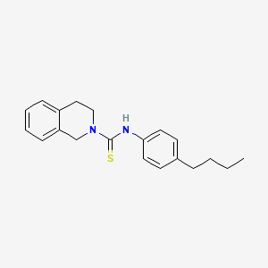 molecular formula C20H24N2S B4694769 N-(4-butylphenyl)-3,4-dihydro-2(1H)-isoquinolinecarbothioamide 