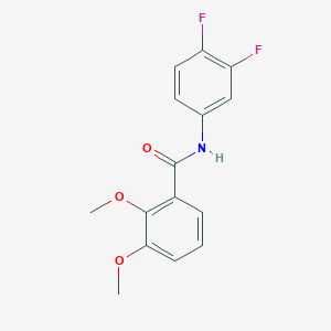 molecular formula C15H13F2NO3 B4694849 N-(3,4-difluorophenyl)-2,3-dimethoxybenzamide 