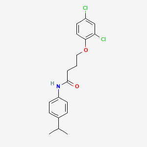molecular formula C19H21Cl2NO2 B4694851 4-(2,4-dichlorophenoxy)-N-(4-isopropylphenyl)butanamide 