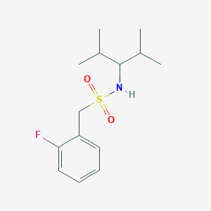 1-(2-fluorophenyl)-N-(1-isopropyl-2-methylpropyl)methanesulfonamide