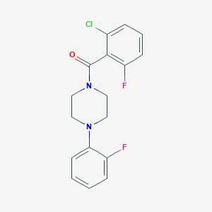 molecular formula C17H15ClF2N2O B4694970 1-(2-chloro-6-fluorobenzoyl)-4-(2-fluorophenyl)piperazine 