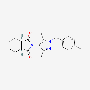 (3aR,7aS)-2-[3,5-dimethyl-1-(4-methylbenzyl)-1H-pyrazol-4-yl]hexahydro-1H-isoindole-1,3(2H)-dione