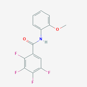 molecular formula C14H9F4NO2 B4695106 2,3,4,5-tetrafluoro-N-(2-methoxyphenyl)benzamide 