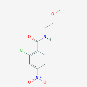 molecular formula C10H11ClN2O4 B4695112 2-chloro-N-(2-methoxyethyl)-4-nitrobenzamide CAS No. 5349-26-8