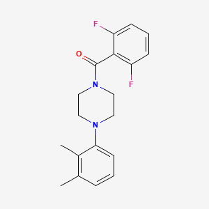 molecular formula C19H20F2N2O B4695158 1-(2,6-difluorobenzoyl)-4-(2,3-dimethylphenyl)piperazine 
