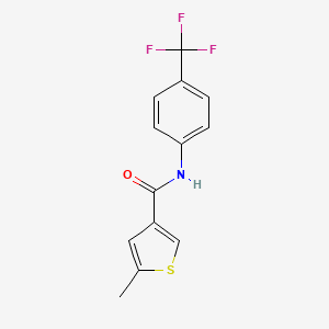 molecular formula C13H10F3NOS B4695170 5-methyl-N-[4-(trifluoromethyl)phenyl]-3-thiophenecarboxamide 