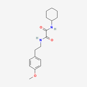 molecular formula C17H24N2O3 B4695183 N-cyclohexyl-N'-[2-(4-methoxyphenyl)ethyl]ethanediamide 