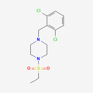 molecular formula C13H18Cl2N2O2S B4695201 1-(2,6-dichlorobenzyl)-4-(ethylsulfonyl)piperazine 