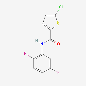 molecular formula C11H6ClF2NOS B4695202 5-chloro-N-(2,5-difluorophenyl)-2-thiophenecarboxamide 