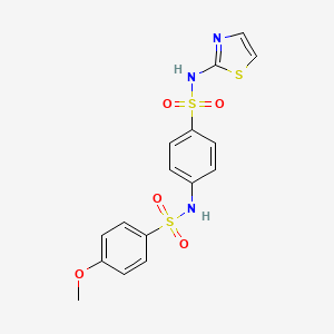 4-methoxy-N-{4-[(1,3-thiazol-2-ylamino)sulfonyl]phenyl}benzenesulfonamide