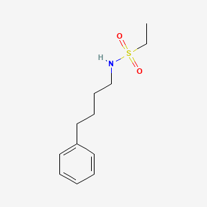 molecular formula C12H19NO2S B4695289 N-(4-phenylbutyl)ethanesulfonamide 