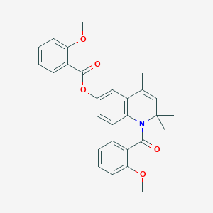 1-(2-methoxybenzoyl)-2,2,4-trimethyl-1,2-dihydro-6-quinolinyl 2-methoxybenzoate