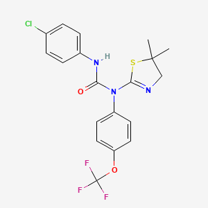 N'-(4-chlorophenyl)-N-(5,5-dimethyl-4,5-dihydro-1,3-thiazol-2-yl)-N-[4-(trifluoromethoxy)phenyl]urea