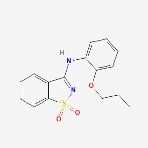 N-(2-propoxyphenyl)-1,2-benzisothiazol-3-amine 1,1-dioxide
