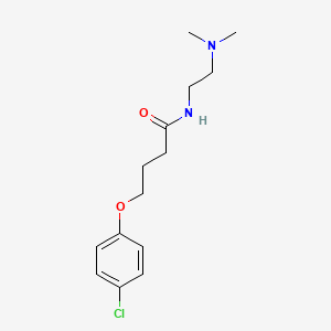 molecular formula C14H21ClN2O2 B4695419 4-(4-chlorophenoxy)-N-[2-(dimethylamino)ethyl]butanamide 