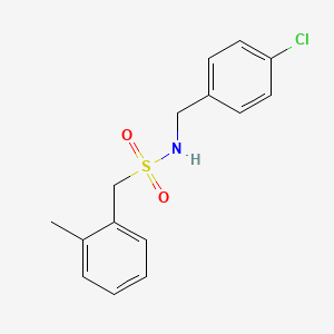 N-(4-chlorobenzyl)-1-(2-methylphenyl)methanesulfonamide