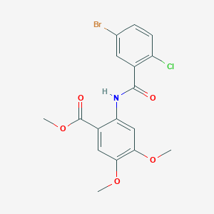 methyl 2-[(5-bromo-2-chlorobenzoyl)amino]-4,5-dimethoxybenzoate