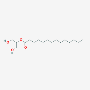 molecular formula C17H34O4 B046955 2-单肉豆蔻酸酯 CAS No. 3443-83-2