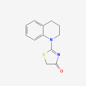 2-(3,4-dihydro-1(2H)-quinolinyl)-1,3-thiazol-4(5H)-one