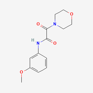 molecular formula C13H16N2O4 B4695552 N-(3-甲氧基苯基)-2-(4-吗啉基)-2-氧代乙酰胺 