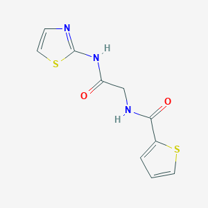 molecular formula C10H9N3O2S2 B4695628 N-[2-oxo-2-(1,3-thiazol-2-ylamino)ethyl]-2-thiophenecarboxamide 