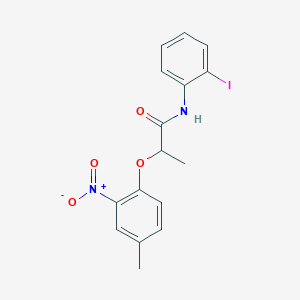 N-(2-iodophenyl)-2-(4-methyl-2-nitrophenoxy)propanamide