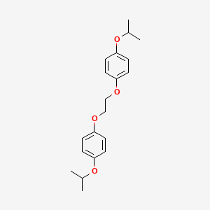 molecular formula C20H26O4 B4695637 1,1'-[1,2-ethanediylbis(oxy)]bis(4-isopropoxybenzene) 