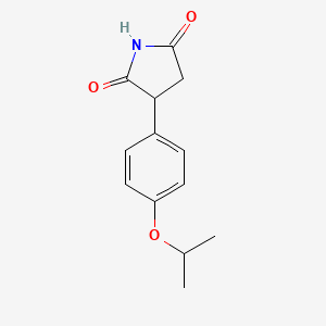 molecular formula C13H15NO3 B4695651 3-(4-isopropoxyphenyl)-2,5-pyrrolidinedione CAS No. 27950-88-5