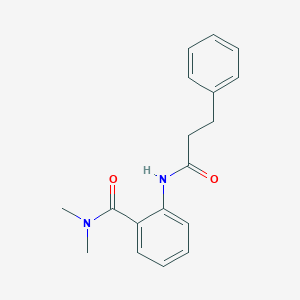 molecular formula C18H20N2O2 B469569 N,N-dimethyl-2-(3-phenylpropanoylamino)benzamide CAS No. 815613-69-5