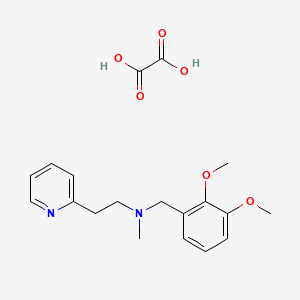 molecular formula C19H24N2O6 B4695694 N-(2,3-dimethoxybenzyl)-N-methyl-2-(2-pyridinyl)ethanamine oxalate 