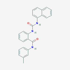 molecular formula C25H21N3O2 B4695703 N-(3-methylphenyl)-2-{[(1-naphthylamino)carbonyl]amino}benzamide 