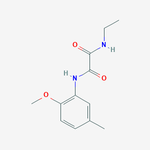 molecular formula C12H16N2O3 B4695756 N-ethyl-N'-(2-methoxy-5-methylphenyl)ethanediamide 
