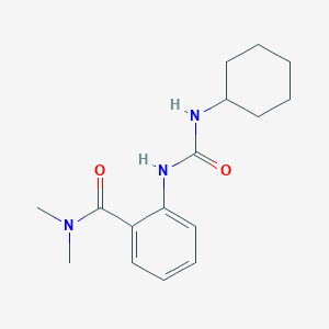 molecular formula C16H23N3O2 B469576 2-(cyclohexylcarbamoylamino)-N,N-dimethylbenzamide CAS No. 815614-31-4