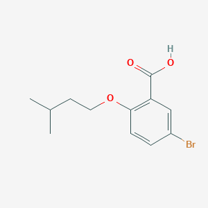 molecular formula C12H15BrO3 B469578 5-Bromo-2-(isopentyloxy)benzoic acid CAS No. 60783-95-1