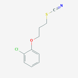 molecular formula C10H10ClNOS B4695868 3-(2-chlorophenoxy)propyl thiocyanate 