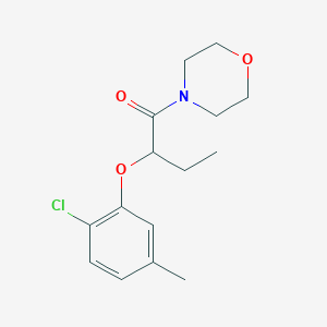 molecular formula C15H20ClNO3 B4695889 4-[2-(2-chloro-5-methylphenoxy)butanoyl]morpholine 